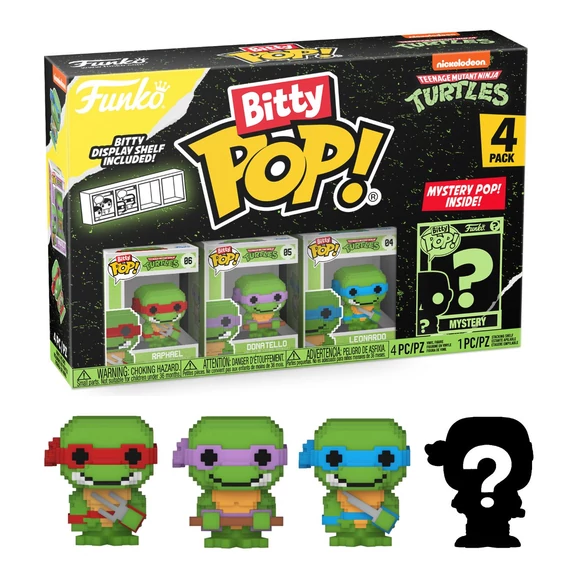 Teenage Mutant Ninja Turtles Bitty POP! Vinyl Figurák - 8-Bit 2.5 cm