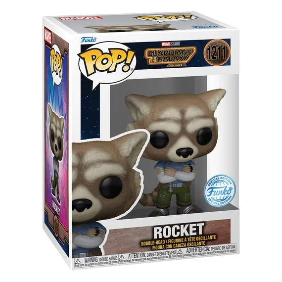 Guardians of the Galaxy 3 Funko POP! Figura - Rocket (Special Edition) 9 cm #1211