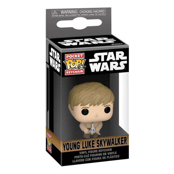 Star Wars: Obi-Wan Kenobi Pocket POP! Kulcstartó - Young Luke Skywalker 4 cm