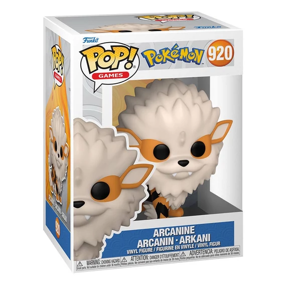 Pokemon Funko POP! Games Vinyl Figura - Arcanine (EMEA) 9 cm #920