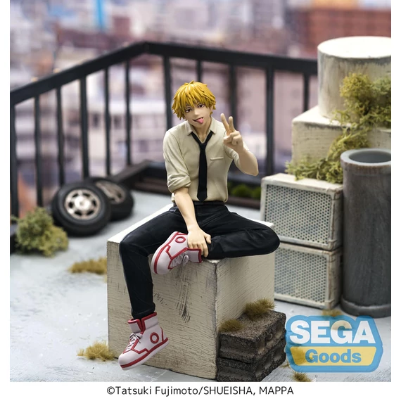 Chainsaw Man PM Perching PVC Szobor - Denji 14 cm