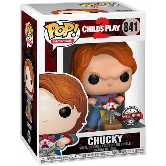 Childs Play Funko POP! Figura - Chucky w/Buddy & Giant Scissors 9 cm (Special Edition) #841