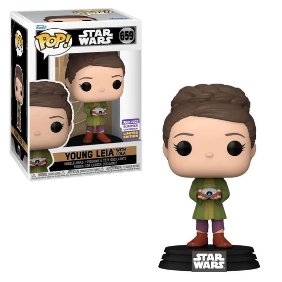 Star Wars: Obi-Wan Kenobi Funko POP! Vinyl Figura - Leia Organa holding Lola 9 cm (SDCC Exclusive) #