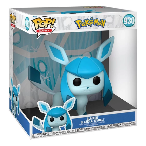 Pokemon Super Sized Jumbo Funko POP! Vinyl Figura - Glaceon (EMEA) 25 cm #930
