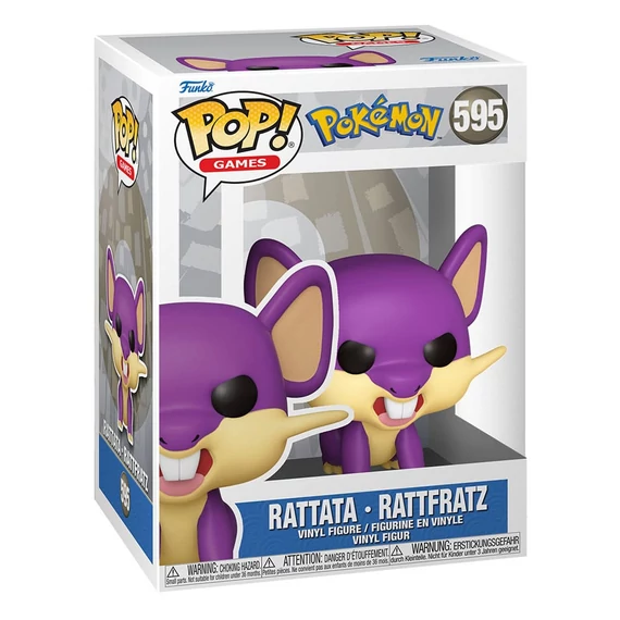 Pokemon Funko POP! Games Vinyl Figura - Rattata (EMEA) 9 cm #595