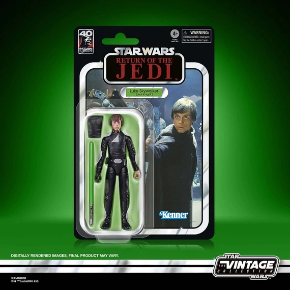 Star Wars Episode VI 40th Anniversary Black Series Akciófigura - Luke Skywalker (Jedi Knight) 15 cm