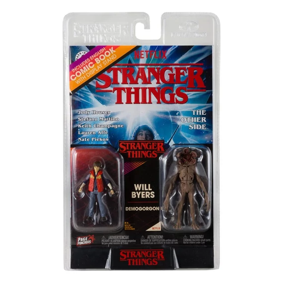 Stranger Things Akciófigurák - Will Byers and Demogorgon 8 cm