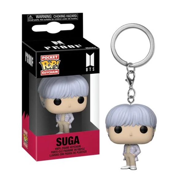 BTS Rocks Funko POP! Kulcstartó - Suga 4 cm
