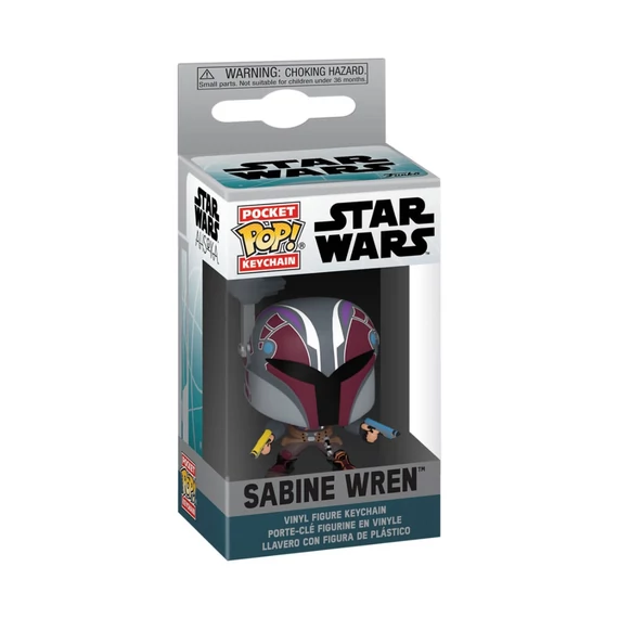 Star Wars: Ahsoka Funko Pocket POP! Kulcstartó - Sabine Wren 4 cm