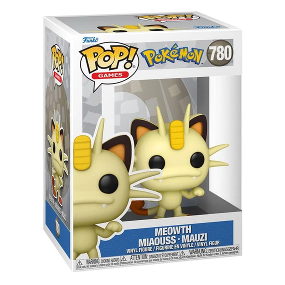Pokemon Funko POP! Games Vinyl Figura - Meowth 9 cm #780
