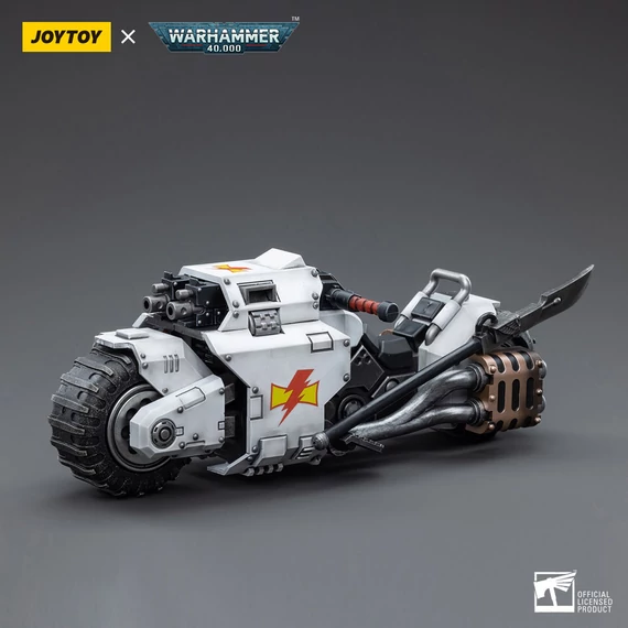 Warhammer 40k Akciófigura Jármű - 1/18 White Scars Raider-pattern Combat Bike 22 cm