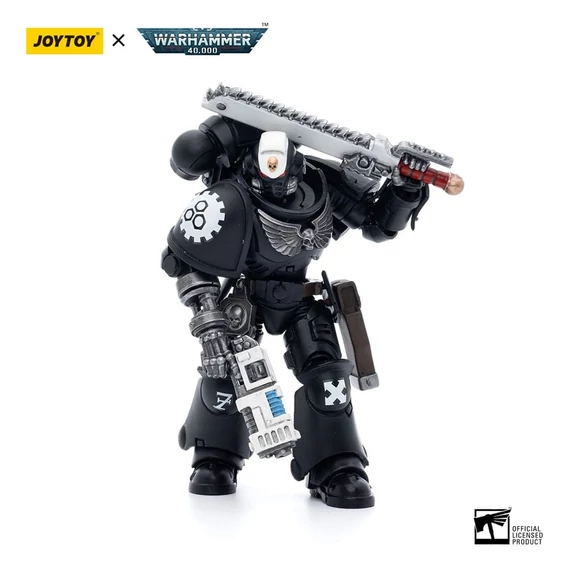 Warhammer 40k Akciófigura - 1/18 Iron Hands Assault Intercessors Sergeant Kalock 12 cm