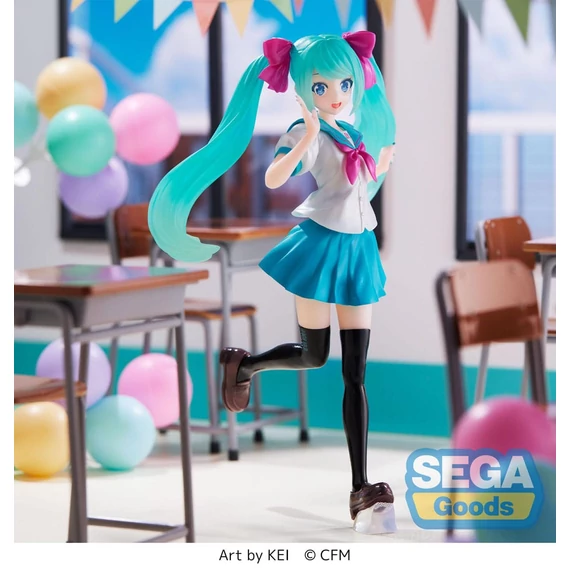 Hatsune Miku Luminasta PVC Szobor - Hatsune Miku 16th Anniversary KEI Ver. 18 cm