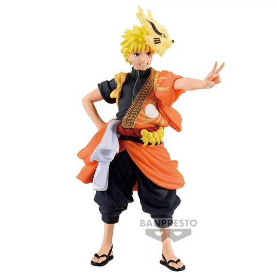 Naruto Shippuden Szobor - Uzumaki Naruto 20th Anniversary Costume 16 cm