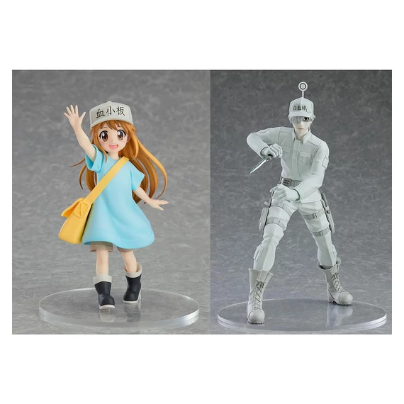 Cells at Work! Pop Up Parade PVC Szobrok - Platelet 15 cm + White Blood Cell (Neutrophil) 19 cm