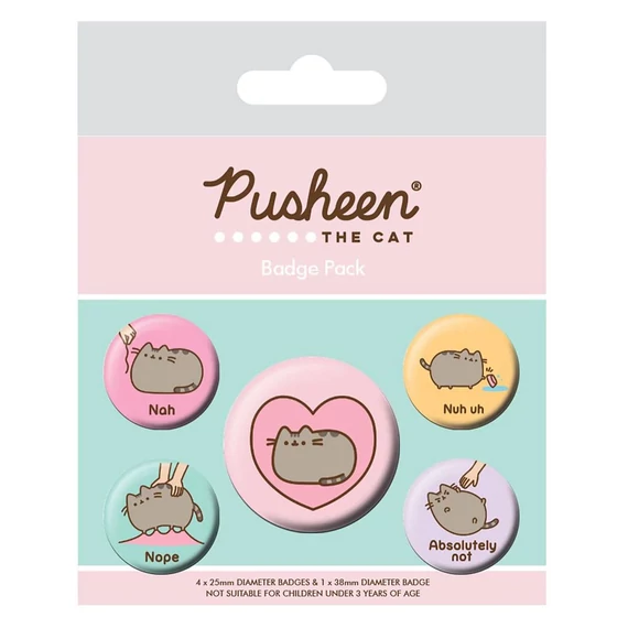 Pusheen Kitűzők - Nah