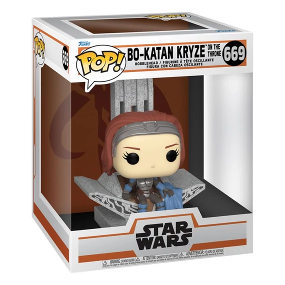 The Mandalorian Deluxe Funko POP! Star Wars Figura - Bo Katan with Throne 9 cm #669