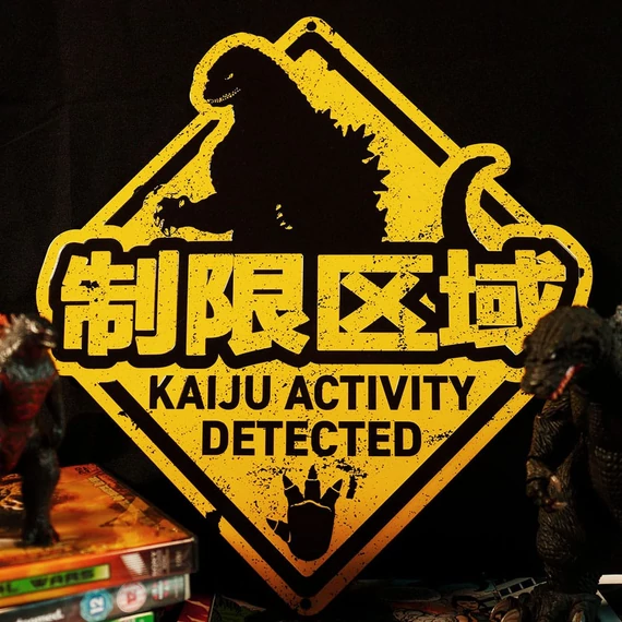 Godzilla Tin Sign / Fém Tábla - Kaiju