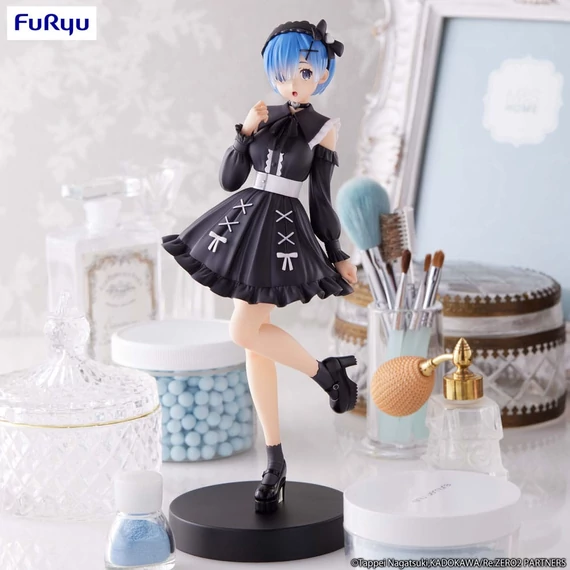 Re:Zero Starting Life in Another World Trio-Try-iT PVC Szobor - Rem Girly Outfit Black 21 cm