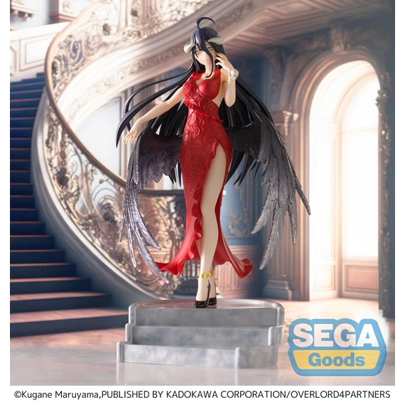 Overlord PVC Szobor - Albedo (Red Dress Ver.) 23 cm