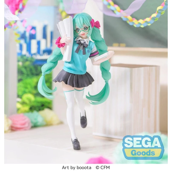 Hatsune Miku Luminasta PVC Szobor - Hatsune Miku 16th Anniversary Booota Ver. 18 cm