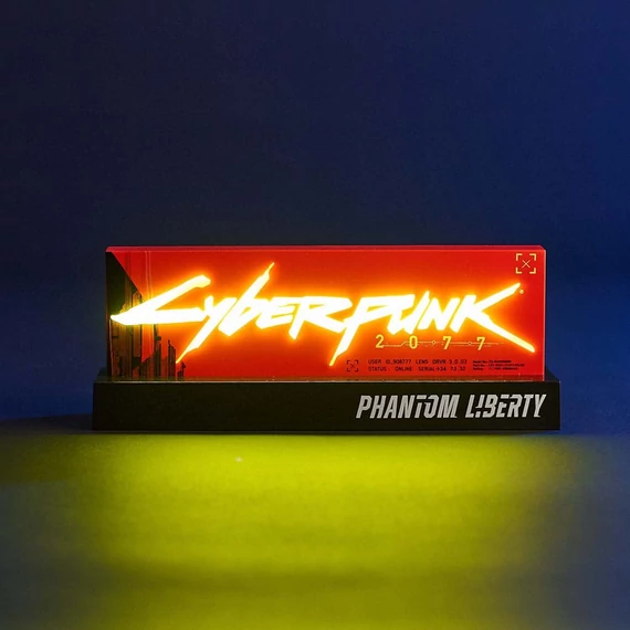 Cyberpunk 2077 LED Lámpa - Phantom Liberty Edition 22 cm