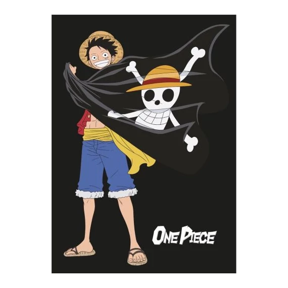 One Piece Mikroszálas Pléd - Luffy & Skull 100x140 cm
