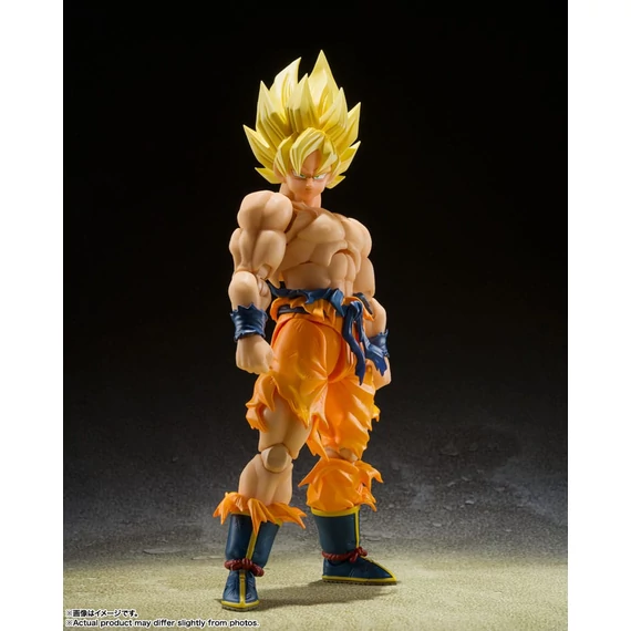 btn65043-6 Dragon Ball Z S.H. Figuarts Akciófigura - Super Saiyan Son Goku - Legendary Super Saiyan - 14 cm