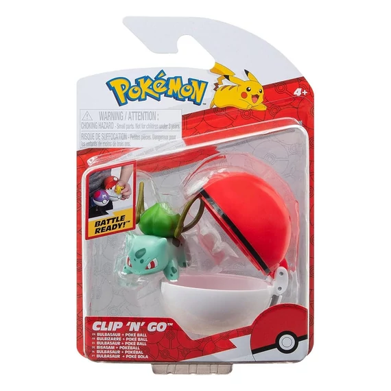 Pokémon Clip&apos;n&apos;Go Figura - Bulbasaur & Poké Labda 5 cm
