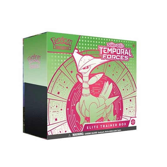 Pokémon TCG Scarlet & Violet 5 - Temporal Forces Elite Trainer Box - Iron Leaves *Angol nyelvű*