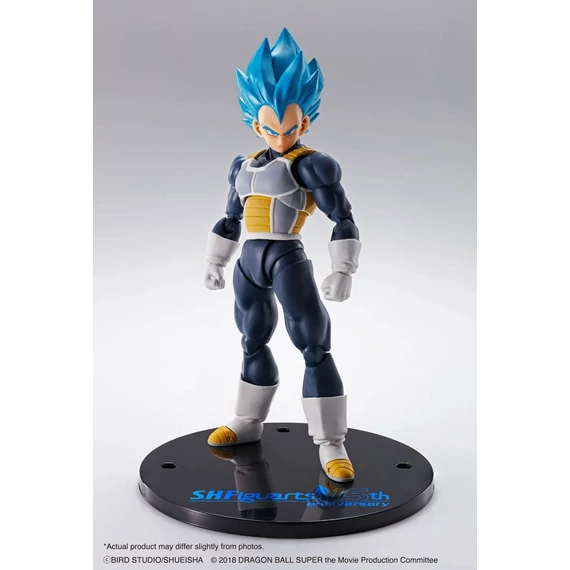 Dragon Ball Super S.H. Figuarts Akciófigura - Vegeta Super Saiyan Blue (15th Anniversary Version) 14 cm