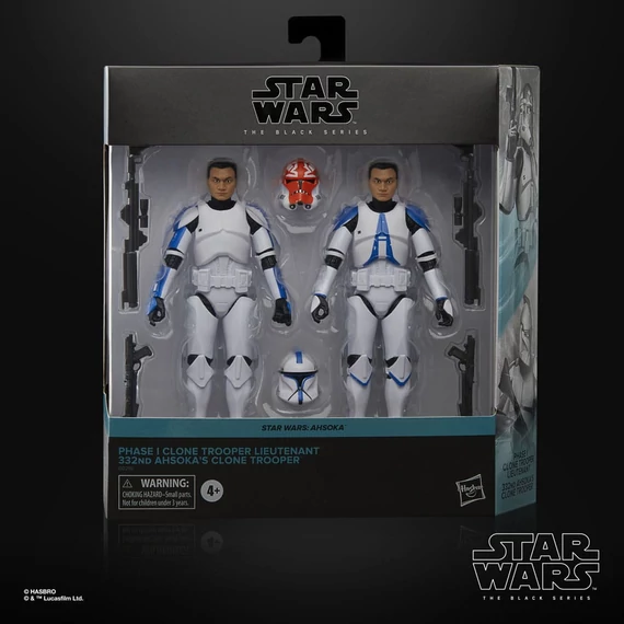 Star Wars: Ahsoka Black Series Akciófigurák - Phase I Clone Trooper Lieutenant & 332nd Ahsoka&apos;s Clon