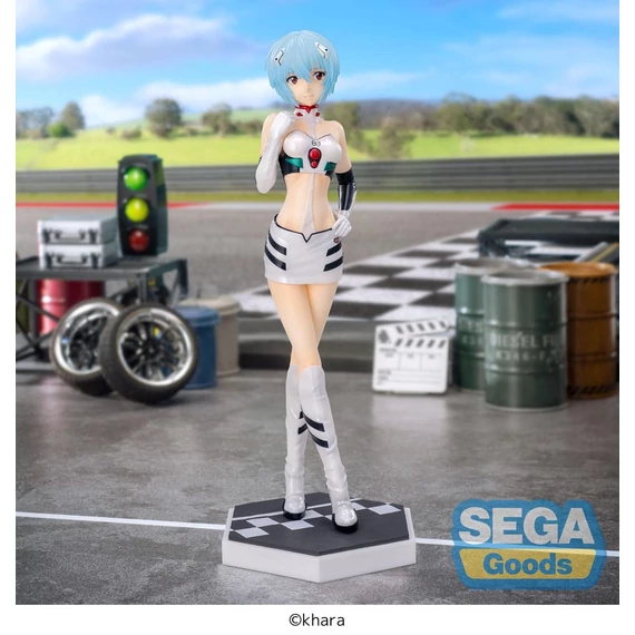 Evangelion Luminasta PVC Szobor - Evangelion Racing Rei Ayanami Pit Walk 21 cm
