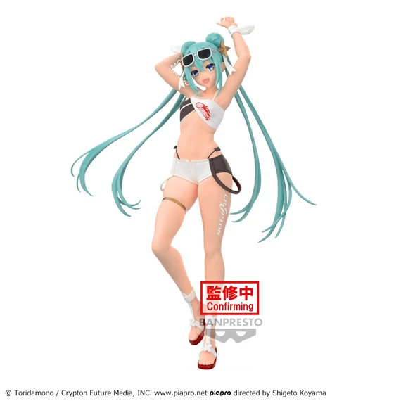 Hatsune Miku PVC Szobor - Racing Miku 2023 "Tropical Version" 20 cm