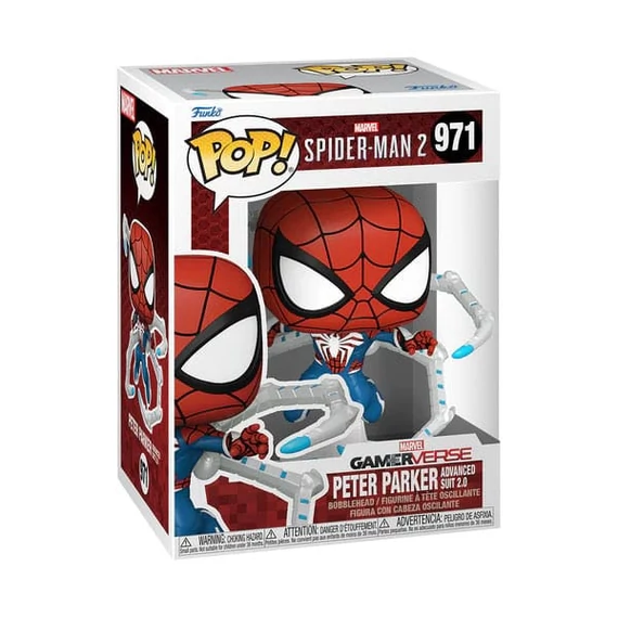 Spider-Man 2 Gameverse Funko POP! Figura - Peter Parker (Advanced Suit 2.0) 9 cm #971