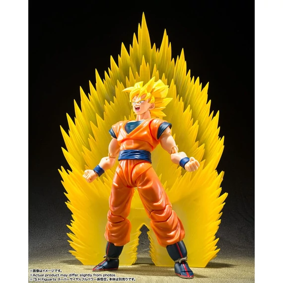 Dragon Ball Z S.H. Figuarts Akciófigura Csomag - Super Saiyan Full Power Son Goku 14 cm + Son Goku&apos;s