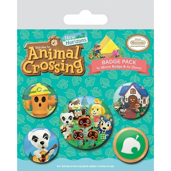 Animal Crossing Kitűző Szett - Islander (5db)
