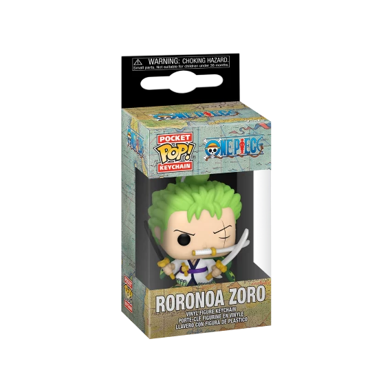 One Piece Pocket Pop Kulcstartó - Roronoa Zoro 4 cm
