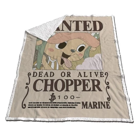 One Piece Takaró - Chopper "Dead or Alive" 130x170cm
