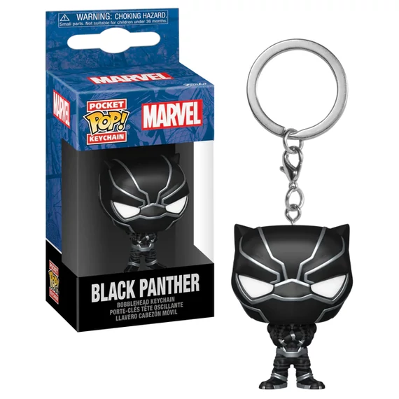 Marvel New Classics Pocket POP! Kulcstartó - Black Panther 4 cm