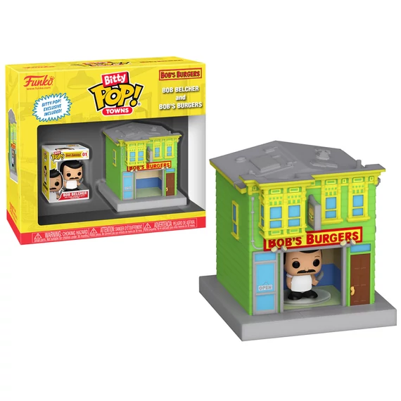 Bob&apos;s Burger Bitty POP! Town Figura - Bob Belcher and Bob&apos;s Burgers 2.5 cm