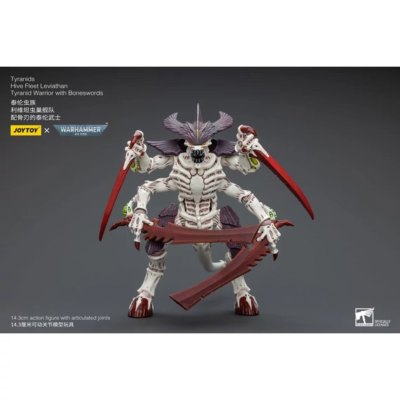 Warhammer 40k Akciófigura - 1/18 Tyranids Hive Fleet Leviathan Tyranid Warrior with Boneswords 12 cm