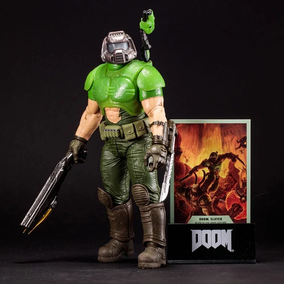 Doom Eternal Akciófigura Doom Slayer Classic (Glow In The Dark Edition) Gold Label 18 cm