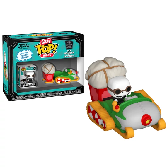 The Nightmare Before Christmas Bitty POP! Rides Figura - Jack Skellington with Snowmobile 2.5 cm