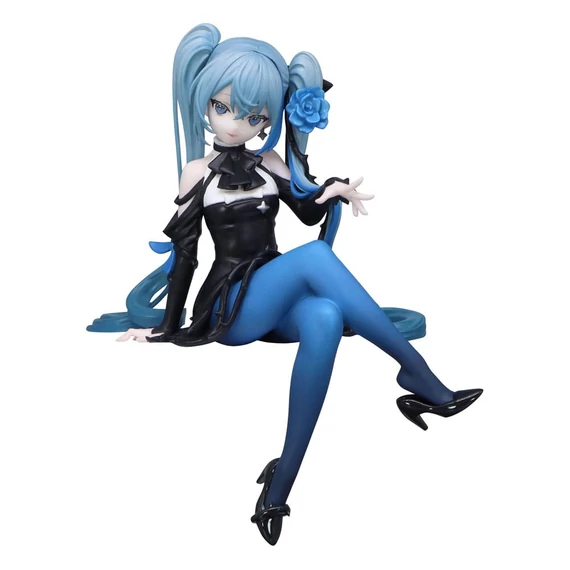 Hatsune Miku Noodle Stopper PVC Szobor - Blue Rose Ver. 14 cm