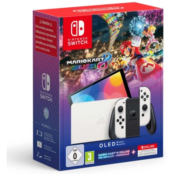 Nintendo Switch OLED White + Super Mario Bros. Wonder + Nintendo Switch Online 12 hónap tagság