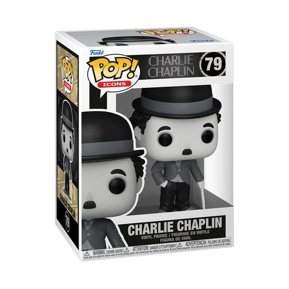 Charlie Chaplin POP! Icons Figura - Charlie Chaplin 9 cm #79