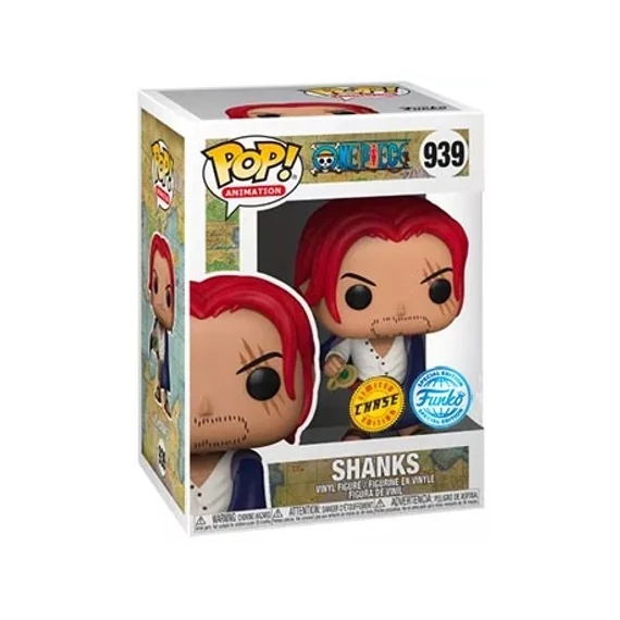 One Piece POP! Animation Vinyl Figura - Shanks Exclusive Edition 9 cm #939 (CHASE)