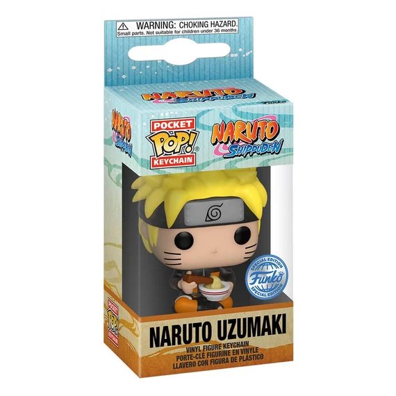 Naruto Shippuden Pocket POP! Kulcstartó - Naruto w/ Noodles 4 cm