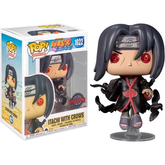 Naruto Shippuden POP! Animation Figura - Itachi w/Crows 9 cm #1022